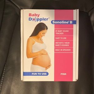 Fetal heart rate monitor. Baby Doppler. Sonoline B. Pink.
